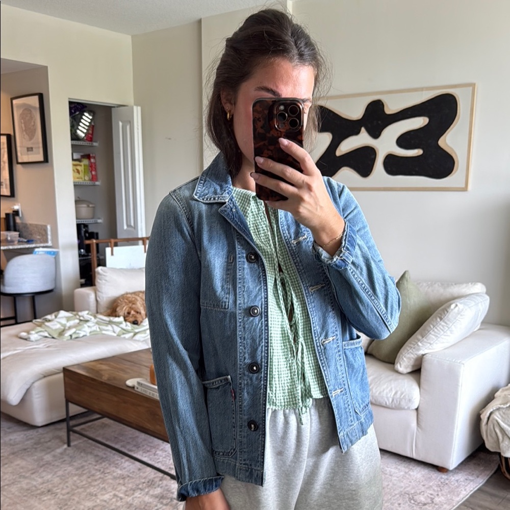 Levi’s denim jacket with button front closure